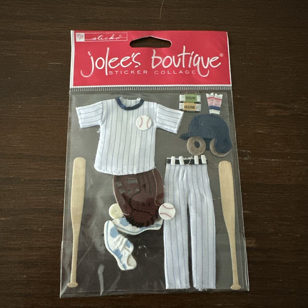Jolee’s Boutique - Baseball SPJB066 Dimensional Stickers Embellishments